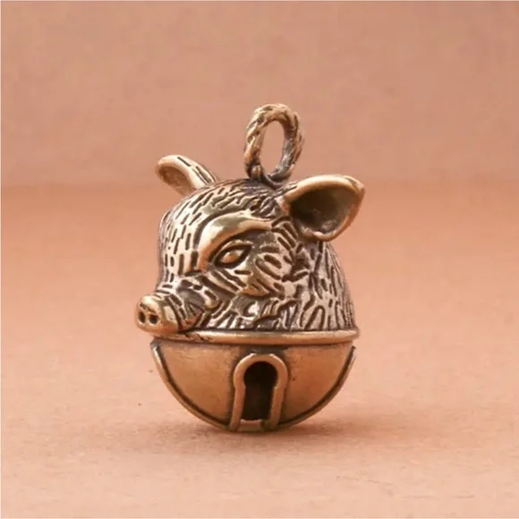 Solid Brass PIG Bell - Picture 3 of 7